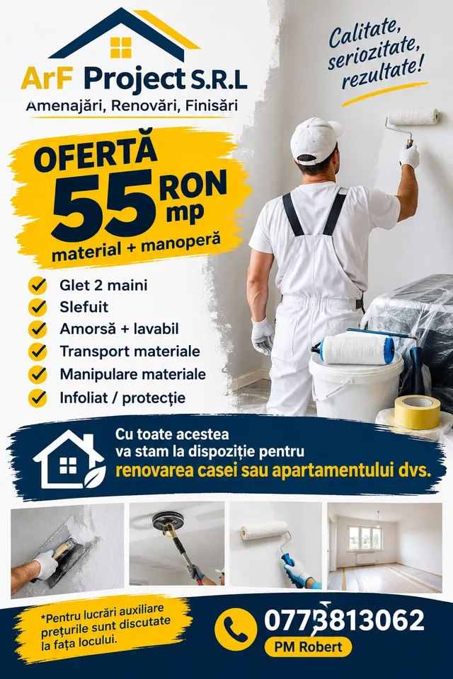 ArF Project — Amenajări, renovări și finisaje București - Expertica