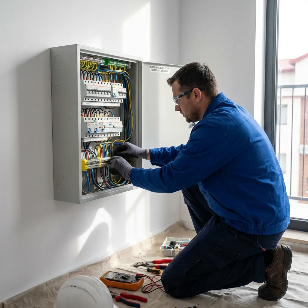 Instalare tablou electric modern de electrician certificat în Brașov